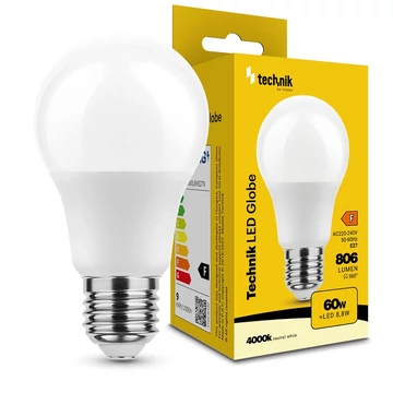 Technik LED izzó gömb E27 8,8W 4000K