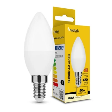 Technik LED gyertya izzó 4,9W 4000K