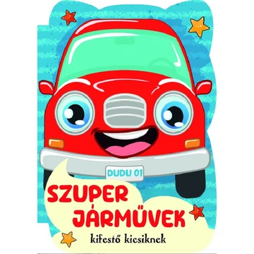 Szuper járművek - kifestő kicsiknek