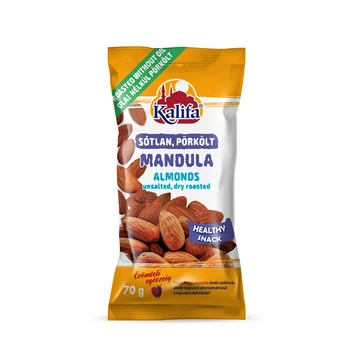 Kalifa szárazon pörkölt, sótlan mandula 70 g