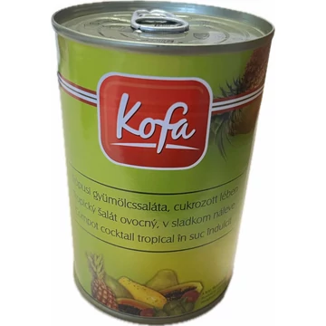 Kofa Trópusi gyümölcskoktél 410g/250g