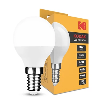 Kodak LED izzó mini gömb E14 5W 4000K 20301057