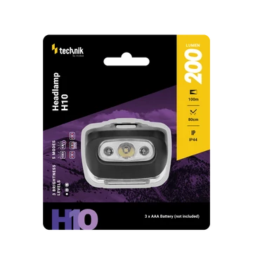 technik fejlámpa 200LM 3XAAA (elem nem tartozék) MT-H10