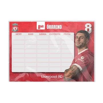 FC Liverpool: Szoboszlai Dominik 2oldalas órarend A/5