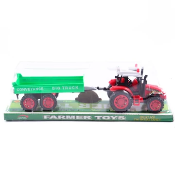Játék traktor pótkocsival 47128