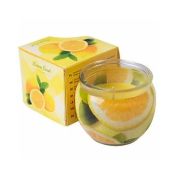 Poharas illatgyertya citrom illatban 70g 97051