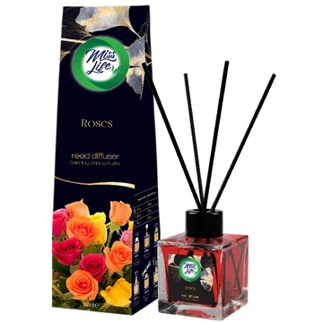 Miss life rózsás pálcikás illatosító 100ml 87850