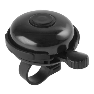 Kerékpárcsengő csengő eloxált fekete színben 53mm 41580040BK