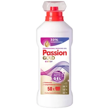 Passion gold professional mosógél színes ruhákhoz 2L 50mosás