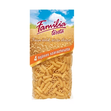Família rövid cső tészta 4tojásos 400g