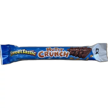 Sweet tastic nutty crunch étbevonós puffasztott rizses mogyorós szelet 60g
