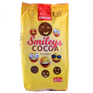 Smiley kakaós keksz 400g