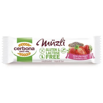 Cerbona epres-chia magos gluténmentes müzliszelet 35g