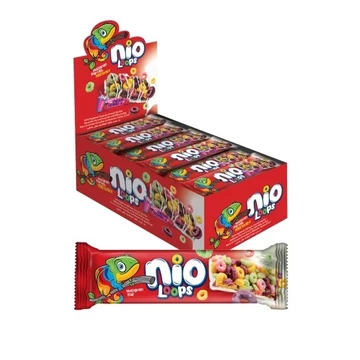 Nio loops tejturmix ízű gabonapehely szelet fehér bevonóval 23g