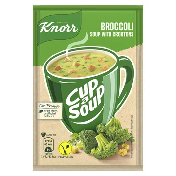 Knorr Cup a Soup instant brokkolikrémleves zsemlekockával 16 g