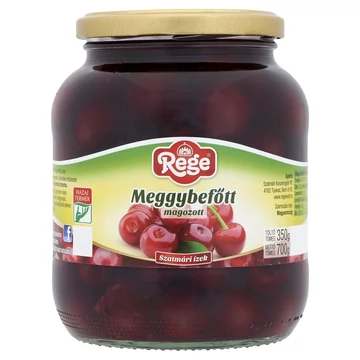 Rege magozott meggybefőtt 700g