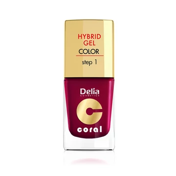 Delia hybrid gel burgundi vörös színű körömlakk 11ml 12