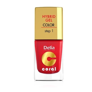 Delia hybrid gel piros színű körömlakk 11ml 01