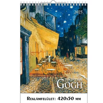 T-Calendar vincent van gogh spirálozott falinaptár 42x56cm 2025
