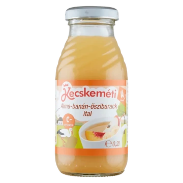 Kecskeméti bébiital alma-banán-őszibarack 4hó 200ml