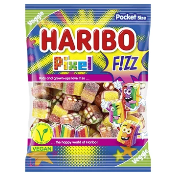 Haribo gumicukor pixel fizz 80g