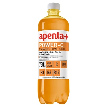 Apenta+ Power szénsavmentes üdítőital vitaminokkal narancs-pomelo ízű - 750 ml