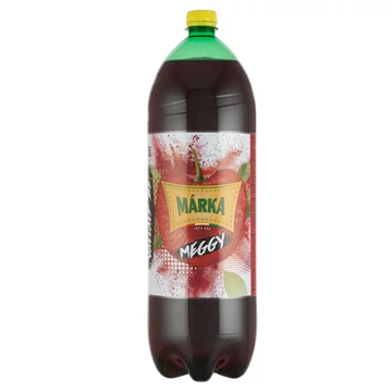 Márka meggy szénsavas üdítőital cukorral és édesítőszerekkel 2,5 l
