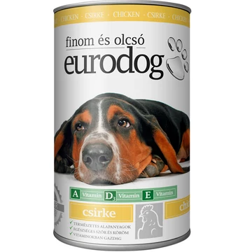 Eurodog csirkés kutyakonzerv 1240g