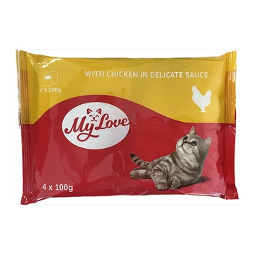 My love alutasakos macskaeledel csirkés ízesítésben 4x100g