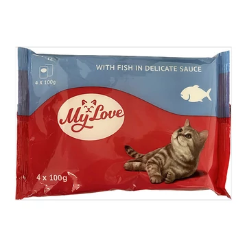 My love alutasakos macskaeledel halas ízesítésben 4x100g