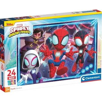 Spidey és csodás barátai 24 db-os maxi supercolor puzzle - Clementoni