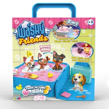 Washy Friends: Color Reveal pancsoló 3 kutyus figura jacuzzival és kiegészítőkkel