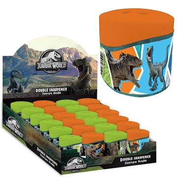 Jurassic World: Velociraptor kétlyukú tartályos hegyező 1db