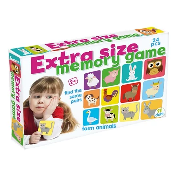 Extra Méretű Memóriajáték - Farm Állatok
