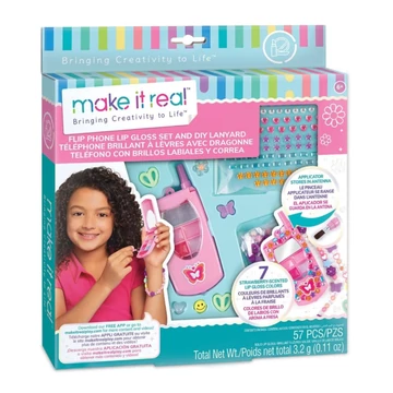 Make It Real: Flip Phone szájfény szett és telefontartó lánc