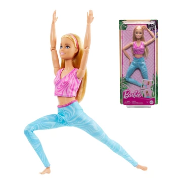 Barbie: Hajlékony jóga baba szőke hajjal - Mattel