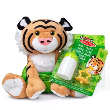 Plüss bébi tigris kigeészítőkkel 28cm - Melissa & Doug