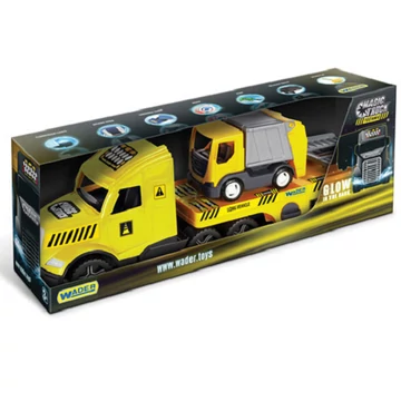Magic Truck Technic: Kamion kukásautóval és fénnyel 80cm - Wader