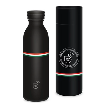 Ars Una: Flag Black Magyar zászlós duplafalú fém kulacs díszdobozban 600ml