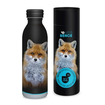 Ars Una: Máté Bence - Róka duplafalú fém kulacs díszdobozban 600ml