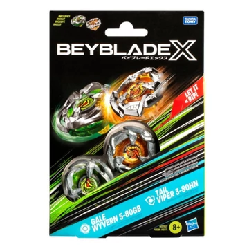 Beyblade X: Gale Wyvern 5-80GB vs. Tail Viper 3-80HN pörgettyű szett - Hasbro