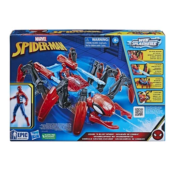 Marvel: Pókember Crawl'N Blast Spider járgány figurával - Hasbro