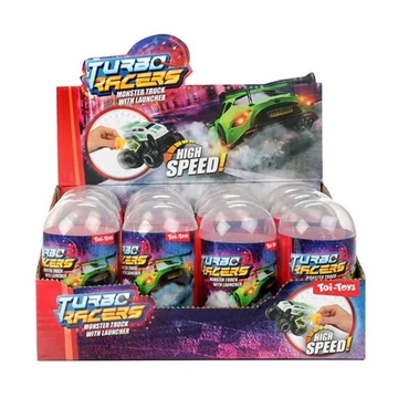 Turbo Racers Monster Truck meglepetés kisautó kilövővel 1db