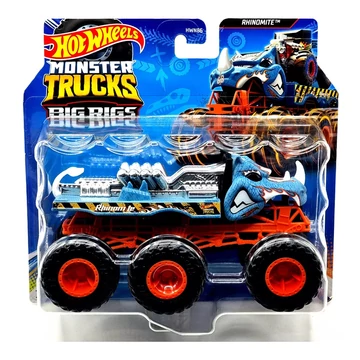 Hot Wheels Monster Trucks: Big Rigs hatkerekű Rhinomite vontató járgány 1:64 - Mattel