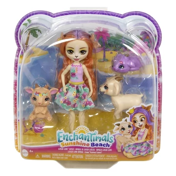 Enchantimals: Sunshine Beach Colita Goat és családja figuraszett - Mattel