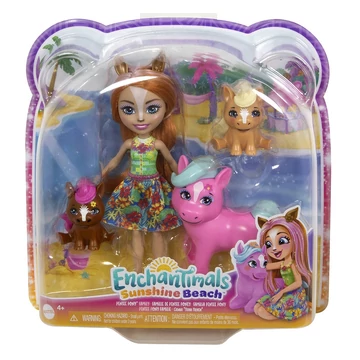 Enchantimals: Sunshine Beach Pensee Pony és családja figuraszett - Mattel