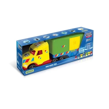 Magic Truck Basic: Kamion dobozos utánfutóval és fénnyel 80cm-es - Wader
