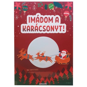 Imádom a Karácsonyt! kifestő füzet
