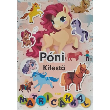 Póni kifestő matricákkal