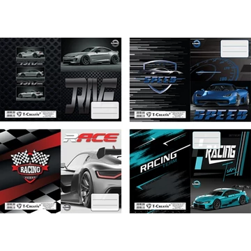 T-CREATIV FÜZETBORÍTÓ A/5 SPORTCARS N12067TSC